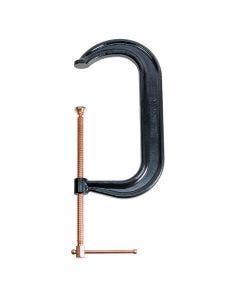 12" Drop Forged Deep Throat C-Clamp W/ Copper Spindle